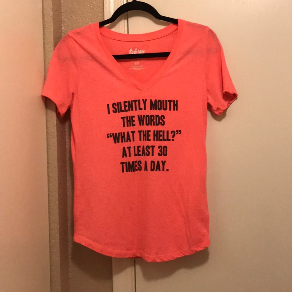 Hot pink T-shirt